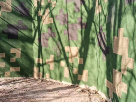 玉林外墙围迷彩喷涂 聚焦工业园区围墙